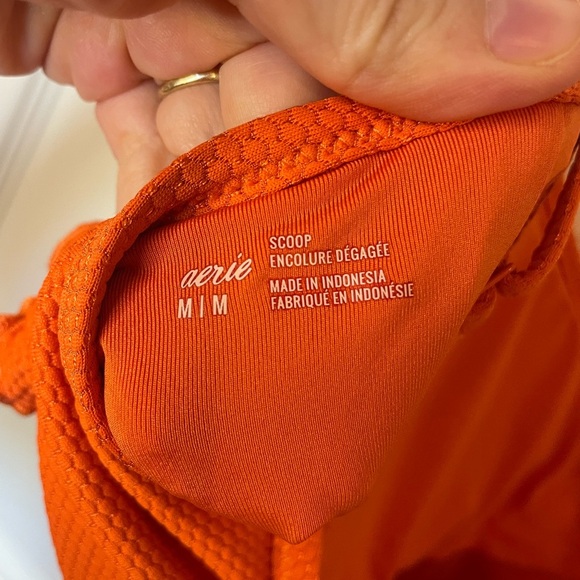 Aerie Scoop Sunburst Orange Bikini Top - Picture 3 of 3